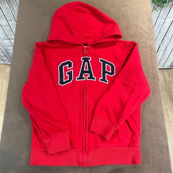 GAP Other - GAP Kids Logo Zip Up Hoodie Boys Red Size Small (SKU: 159B)